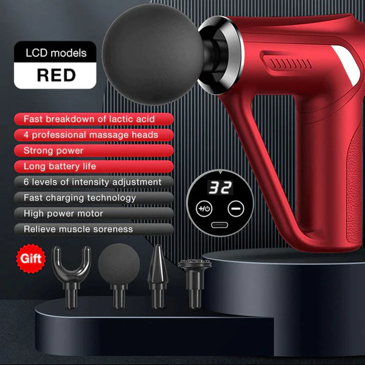 SITUOFUN Massage Gun 32 Levels Deep Tissue Neck Body Back Muscle Sport Electric Pistol Massager Exercise Relaxation Pain Relief
