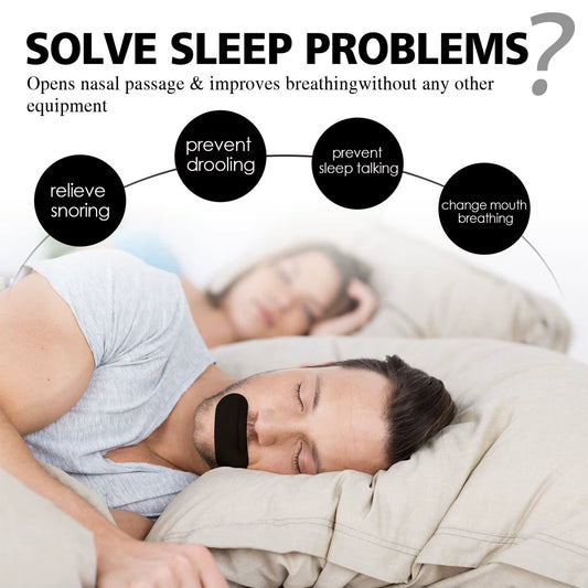60Pcs Mouth Tape Sleeping Keep Mouth Close Prevent Snoring Gentle Sleep Strip for Home Travel Mouth Tape for Sleeping Mouth Tape